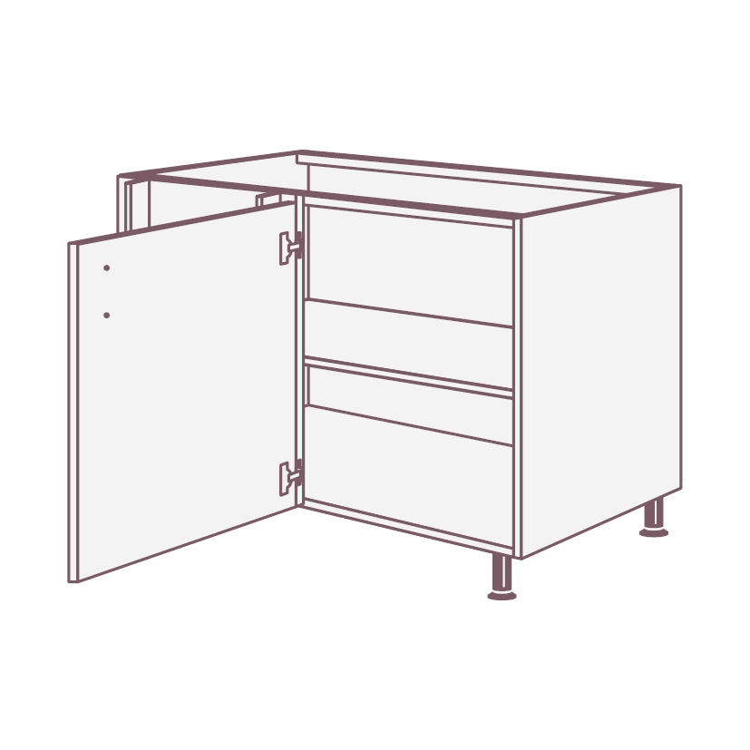 Шкафы напольные  EUN1D, EUN1D_150 SIDAK SIST3078-704