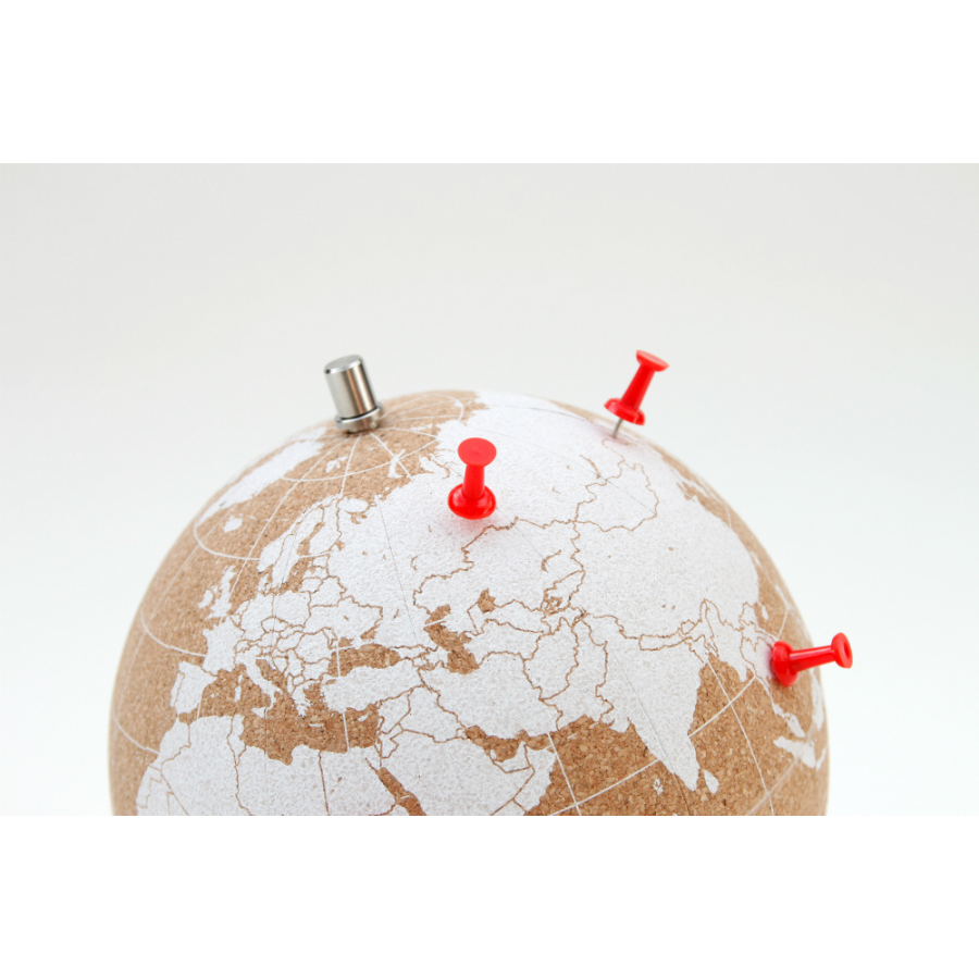 SK CORKGLOBE6 Глобус cork globe, белый, D14 см Suck UK  - Вид №9