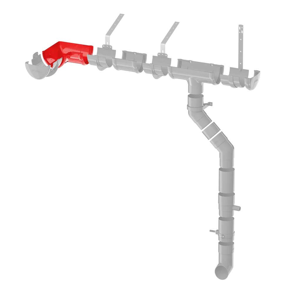 Угол желоба универсальный на 90° цвет зелёный ТЕХНОНИКОЛЬ STLM-2200501 - Вид №4