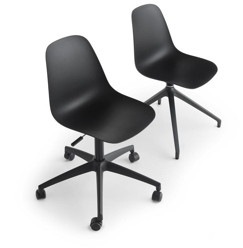Crassevig Поворотный офисный стул из полипропилена на козелке Pola sun-id-1504498 - Вид №3