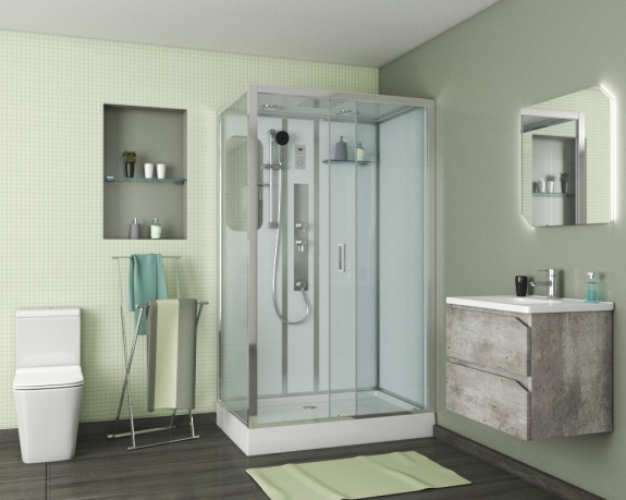 Душевая кабина NG-6012GQR (1200х800х2100) Santreyd NG-6012-01GQR - Вид №1