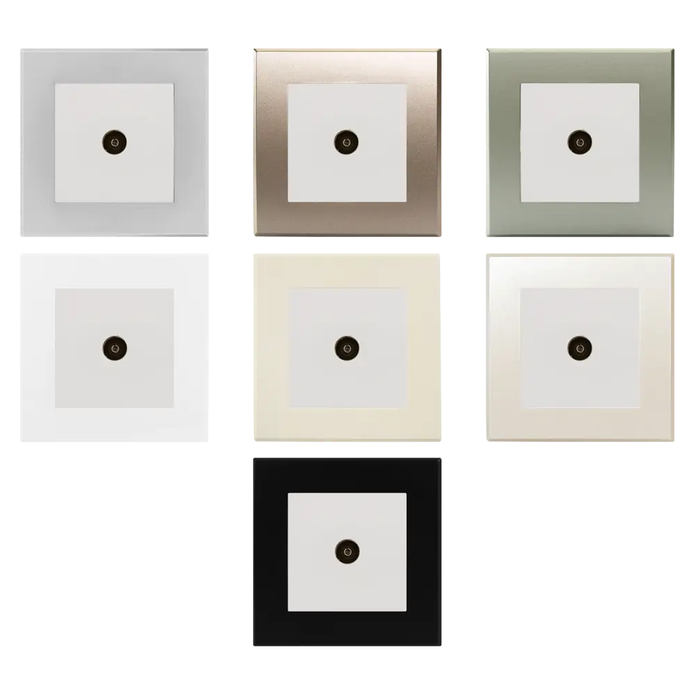 ТВ-розетка оконечная встраиваемая Lexman Виктория шлейфцвет белый STLM-2087611 - Вид №1