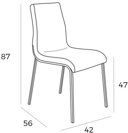Angel Cerdá Стул из искусственной кожи New chair 4025 f3141 Angel Cerda - Вид №4