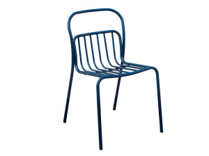Стальной штабелируемый садовый стул с порошковым покрытием