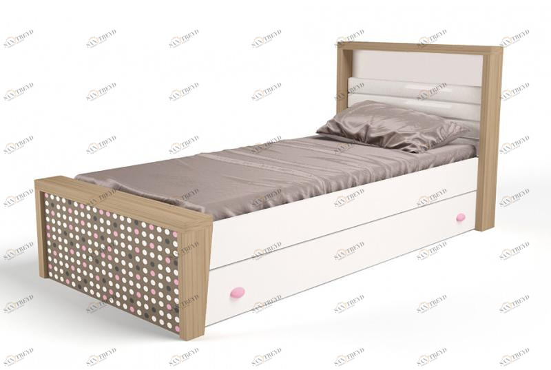 Кровать ABC-KING 190х90 № 3MIX № 3( розовый) 4631148108080