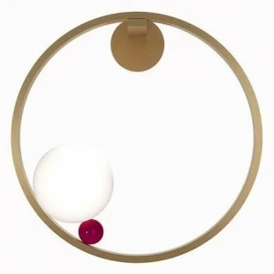 Paolo Castelli Настенный светодиодный светильник из латуни и дутого стекла Joy Ill.joyl.500