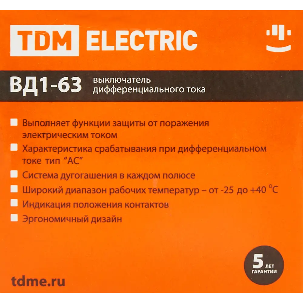 УЗО TDM Electric ВД1-63 40А с защитой от токов утечки 84399434 STLM-0049218 - Вид №4