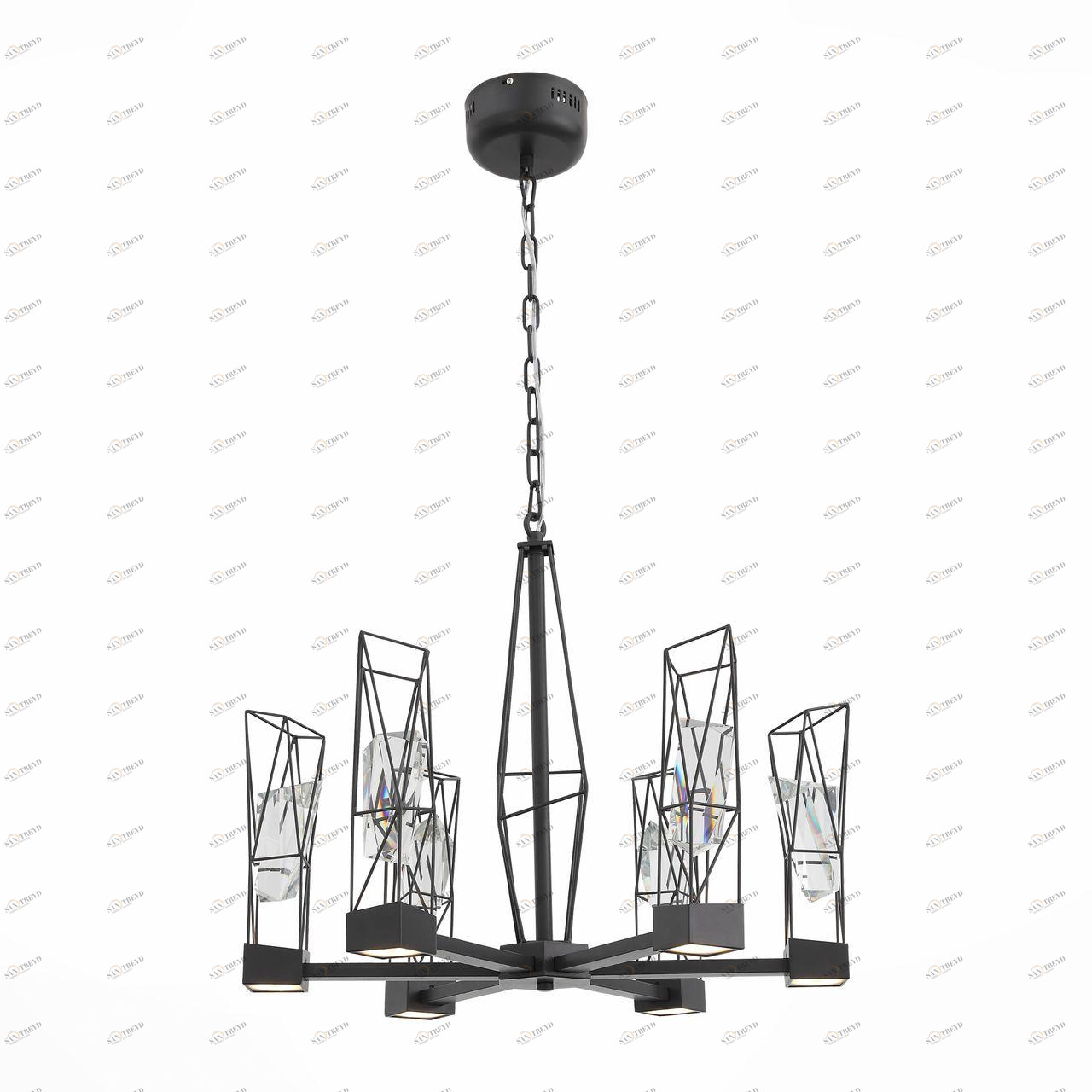 Подвесная светодиодная люстра ST Luce Progetto SL815.303.06 ST LUCE ДИЗАЙНЕРСКИЕ, PROGETTO 108715 Бронза 