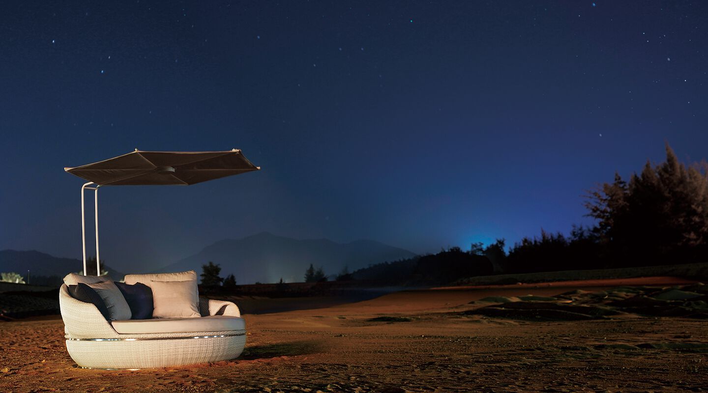 Круглая Садовая кровать из ротанга VINEKO Space ARCH-00147641 - Вид №3