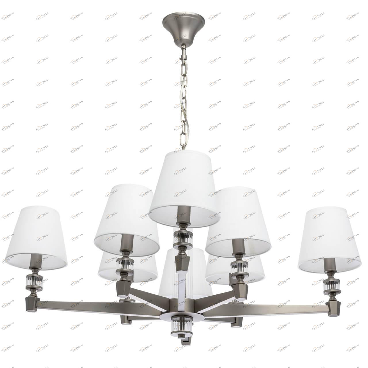 Подвесная люстра MW-Light Дэль Рей 8 700012808 MW-LIGHT ДИЗАЙНЕРСКИЕ, ДЭЛЬ РЕЙ 187733 Белый 