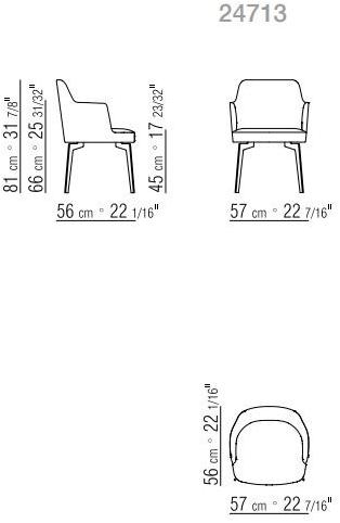 Flexform Стул с обивкой и подлокотниками Leda sun-id-1454809 - Вид №3