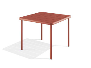 Квадратный стальной стол с порошковым покрытием