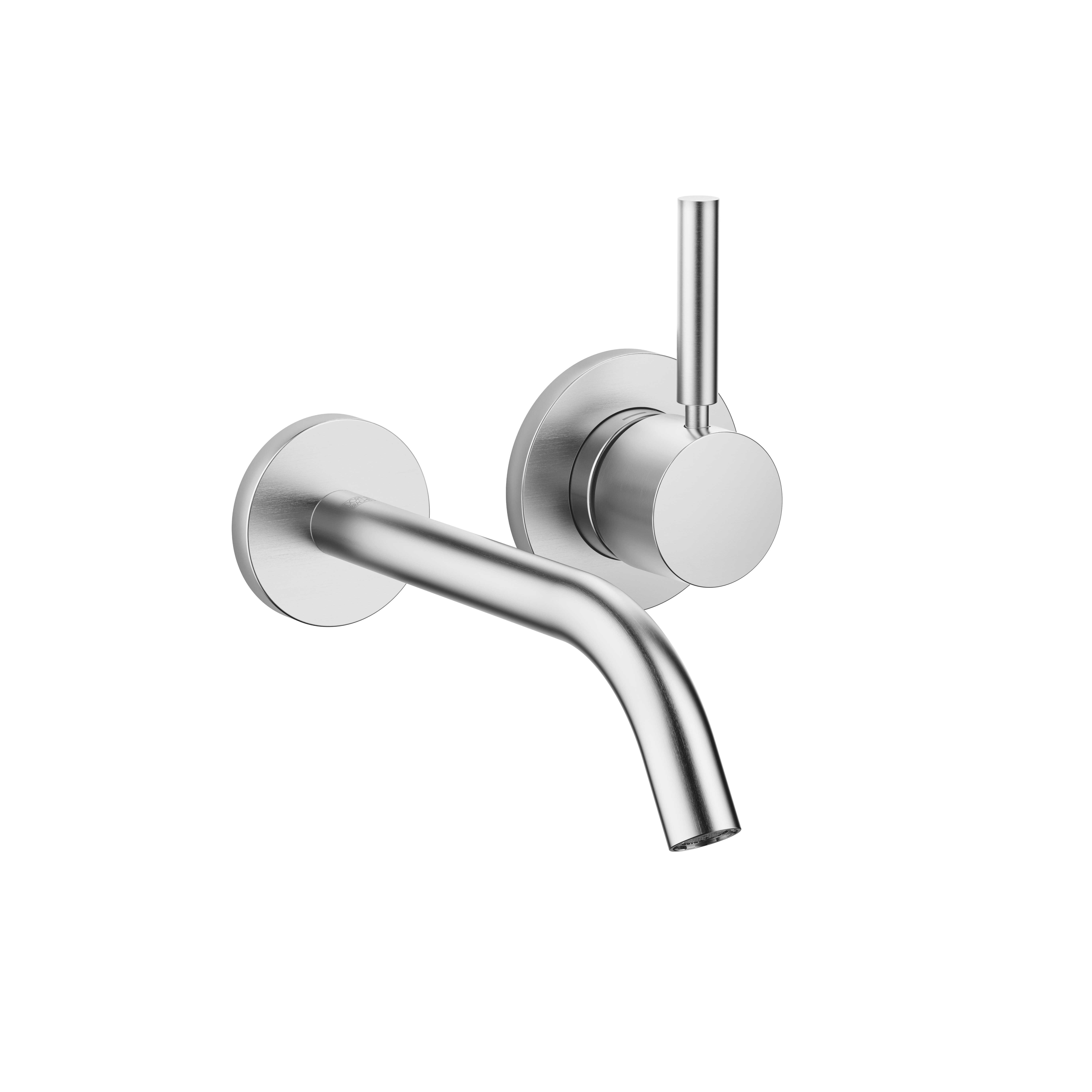 МЕТА Смеситель для раковины, однорычажный, настенный, без донного клапана - Матовый Хром 36860660-93 DornBracht 