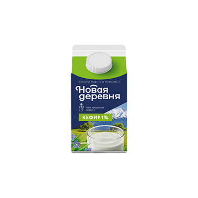 Кефир 1% Новая Деревня 450 г БЗМЖ Santreyd 20844 - Вид №1