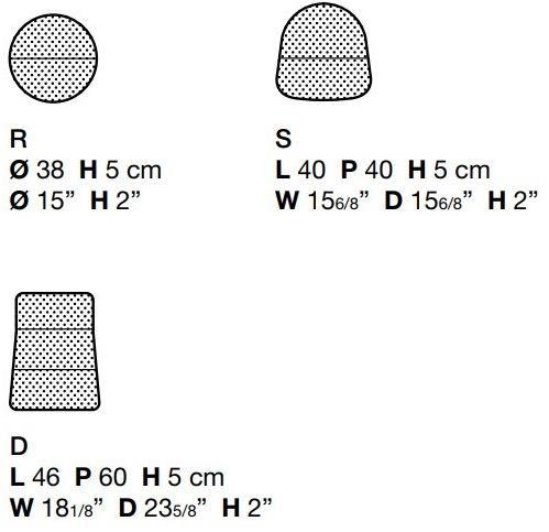 Kristalia Сплошная круглая подушка для улицы sun-id-1397377 - Вид №26