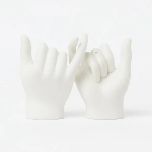 Солонка и перечница белые Pinky Swear DOIY ДИЗАЙНЕРСКИЕ 00-3870637 Белый