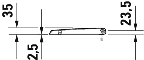0024093200 Крышка для писсуара Duravit ME BY STARCK - Вид №2