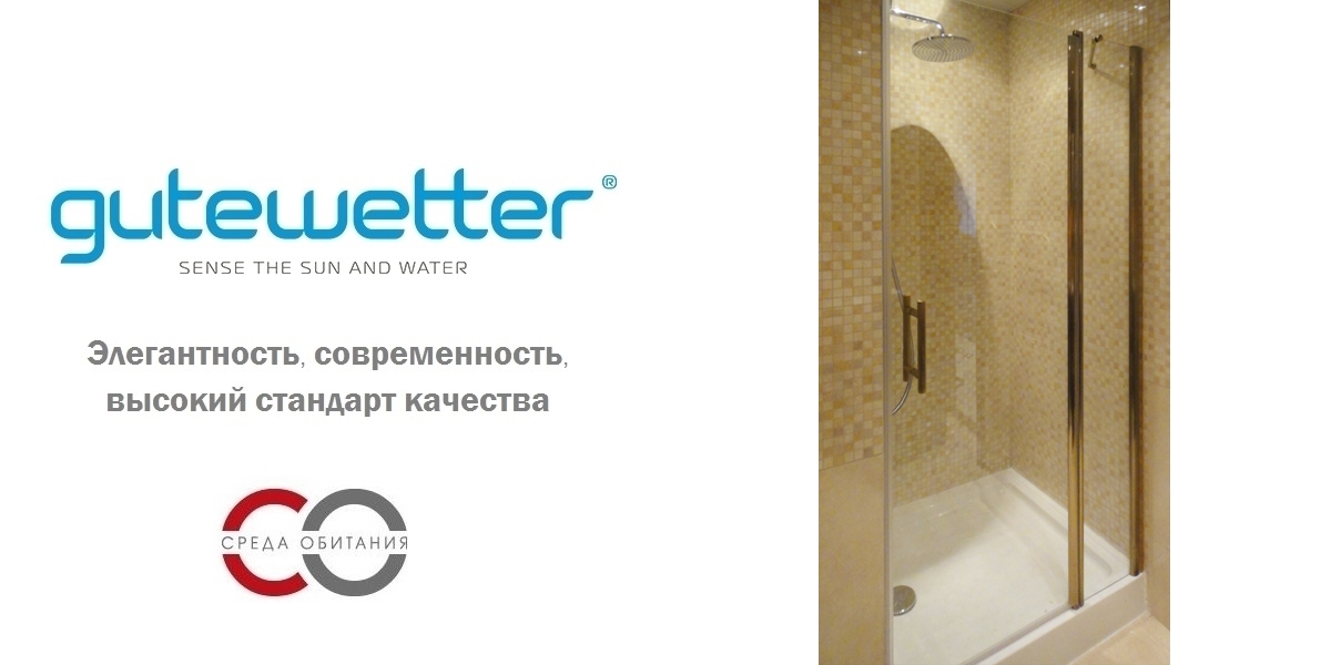 Душевая дверь в нишу 110x190 GK-602A GUTEWETTER LUX DOOR 110X190GK602A - Вид №1