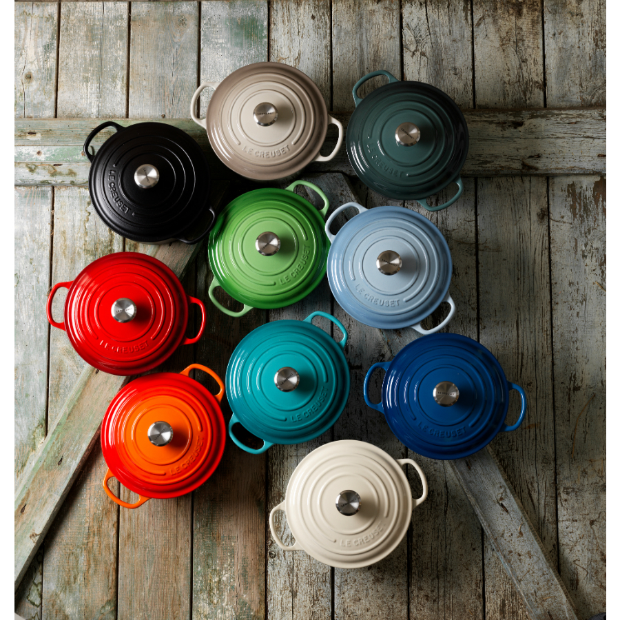 Кастрюля чугунная Le Creuset, Ø24 см, голубая 21177242002430 - Вид №5