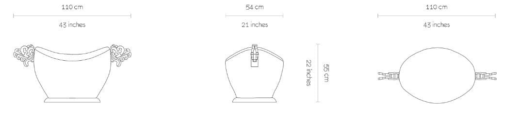 Пуф в нубуке MORADA THRONE ROYAL ARCH-00113054 - Вид №3