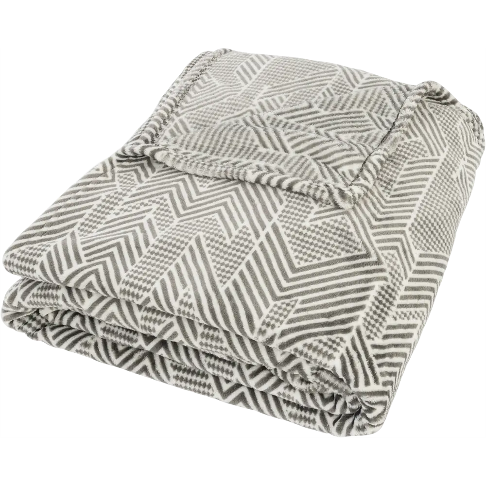 Плед "Perote" 200x200 см фланель цвет серый 84876691 STLM-2133751 Santreyd нет - Вид №2