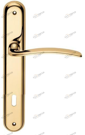 LINEA CALI' Металлическая ручка в классическом стиле на пластине Piuma sun-id-1516583