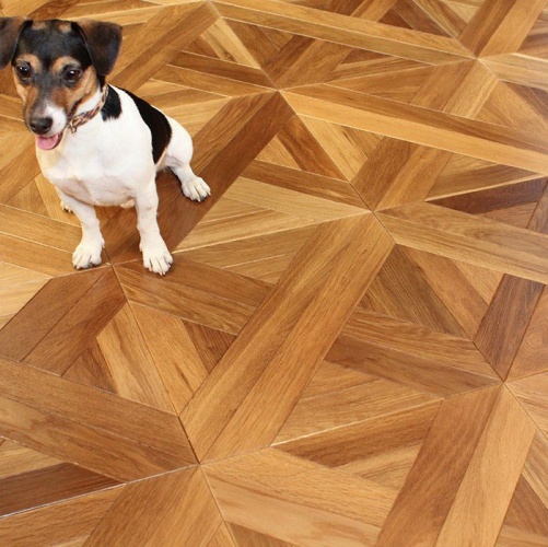 Модульный паркет Marco Ferutti Linea Linea Термо Дуб с брашью (Текстурированная) 405х405 мм 2600600032 - Вид №6