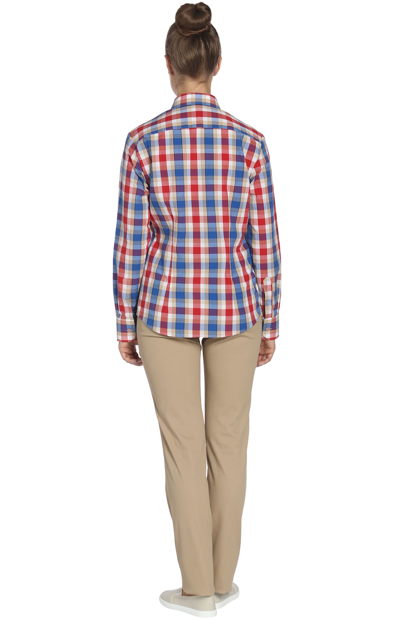 67795 Рубашка в клетку check red-blue (клетка красно-синяя) HIPSTER  Толстовки, рубашки, футболки, тенниски  размер 42 (84)  - Вид №2