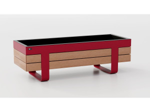 Стальная и деревянная плантатор