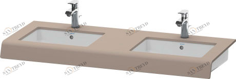 DS829C04343 DuraStyle Консоль Базальт матовый, декор Duravit