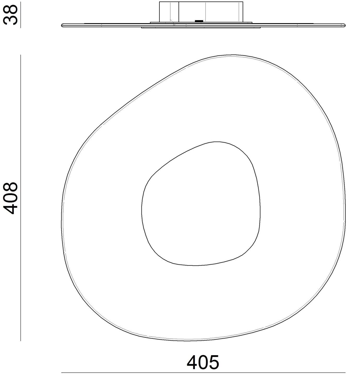Linea Light Group Стеклянный светодиодный потолочный светильник Antigua sun-id-1488613 - Вид №1