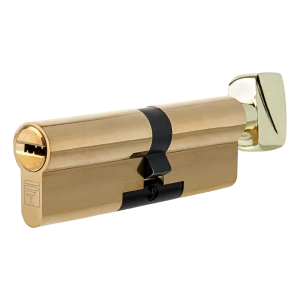 Цилиндр Apecs Premier XR-80(35C/45)-C15-G, 35x45 мм, ключ/вертушка, цвет золото