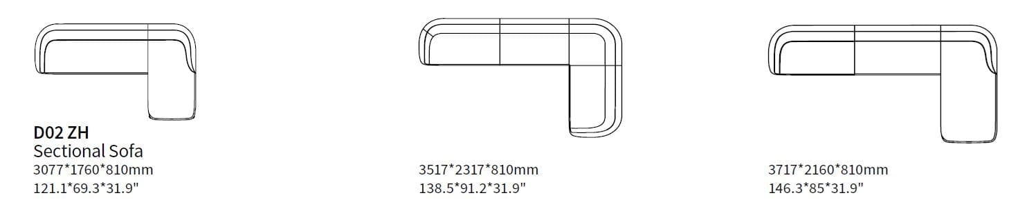 Тканевый диван с полуостровом HC28 maison медведь ARCH-00147209 - Вид №2