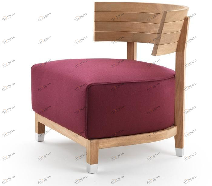 Flexform Кресло из дерева и ткани Thomas sun-id-1371322