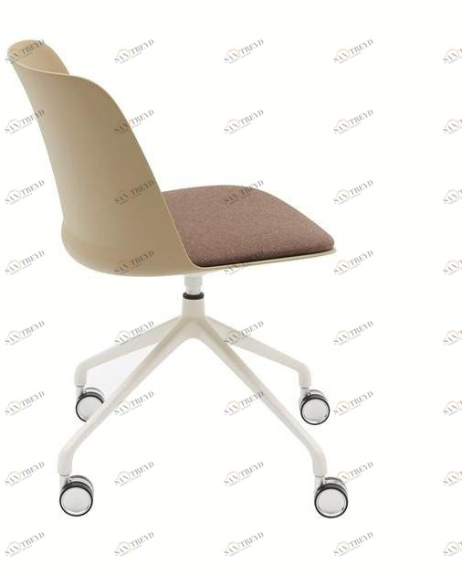 Segis Вращающееся кресло из полипропилена со встроенной подушкой на колесиках To-be sun-id-1480629