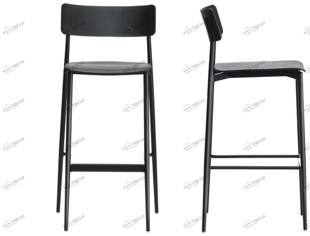 Segis Высокий табурет из полипропилена со спинкой и подставкой для ног Cult sun-id-1428308