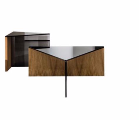 Sovet italia Треугольный журнальный столик из дерева и стекла Regolo sun-id-1351091 - Вид №4