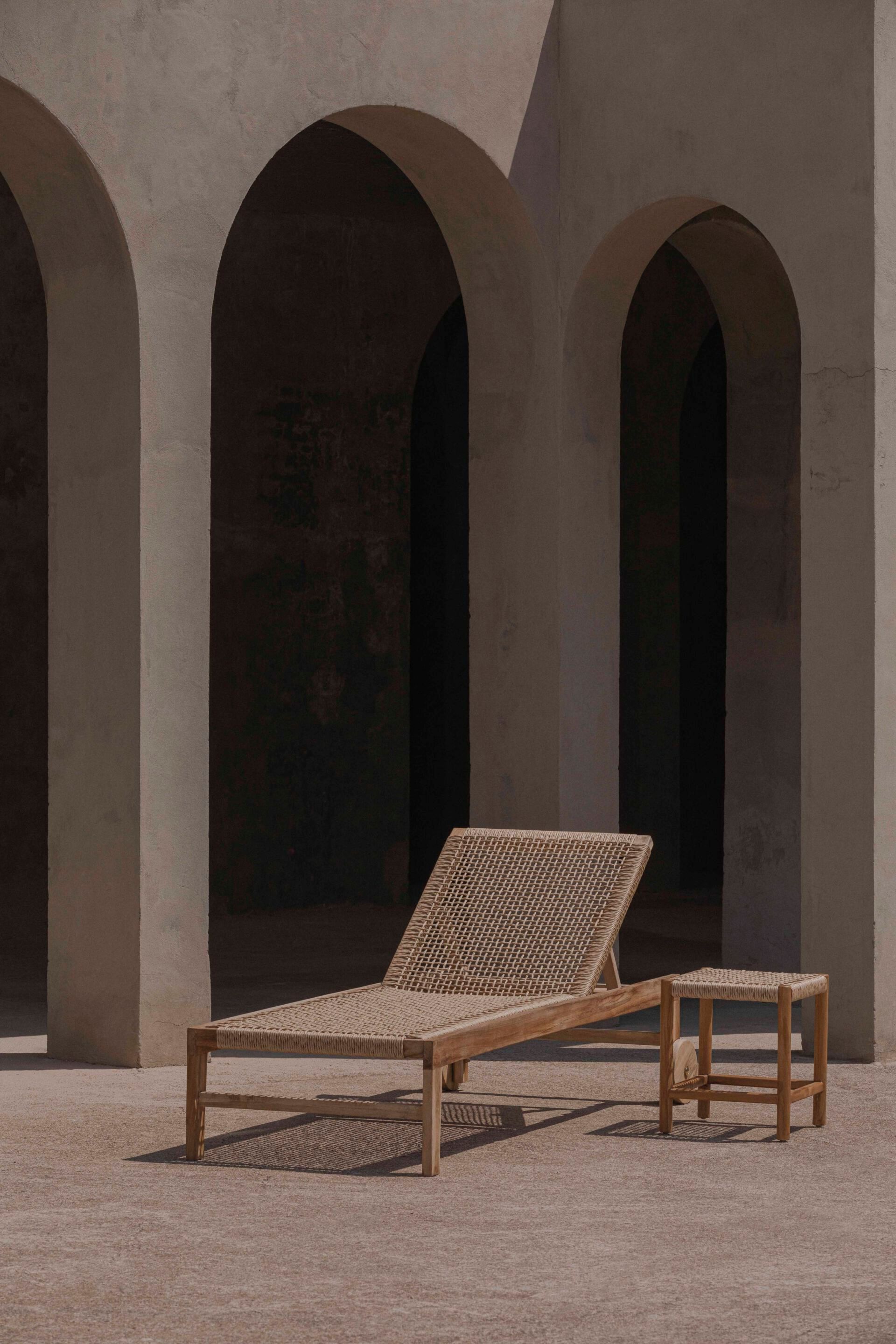 Садовая кровать с откидной спинкой из тикового дерева Pilma Danout ARCH-00061655 - Вид №2