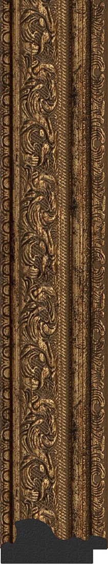 BY 3169 Зеркало в багетной раме - виньетка состаренная бронза 56 mm EVOFORM Definite - Вид №3