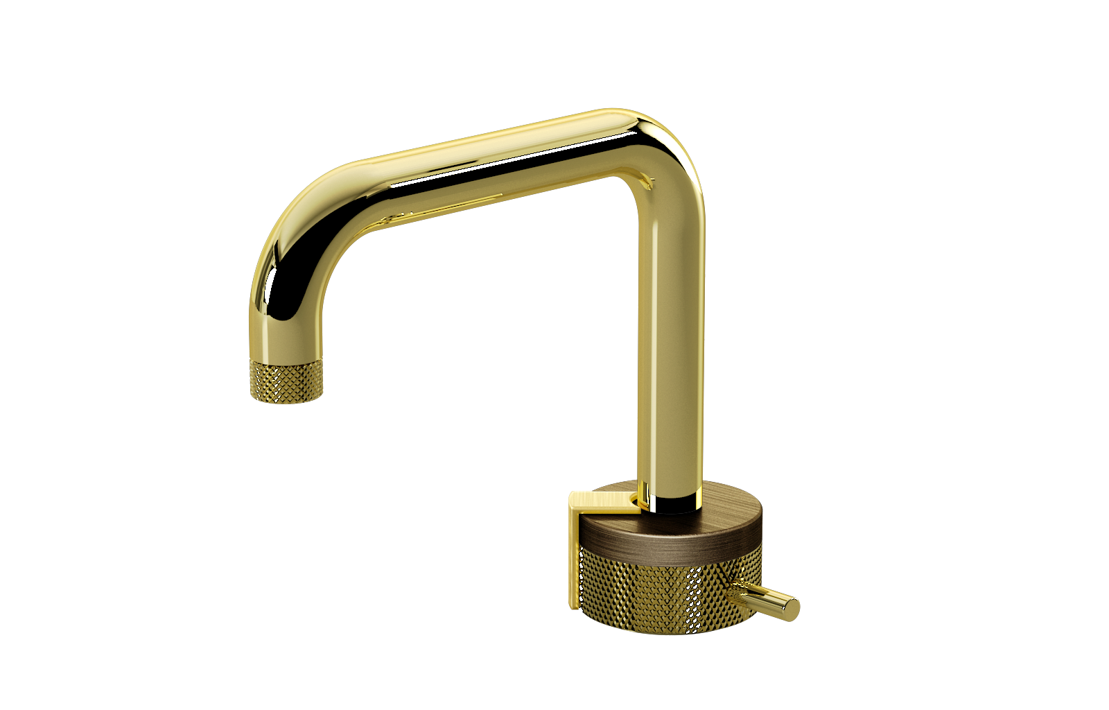 E-11500-R1VBB-L2BB-PB Однорычажный прогрессивный смеситель для раковины - излив 15,3см GRAFF MOD+