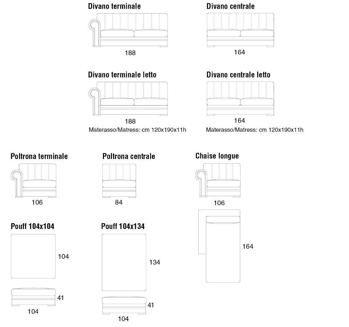 Тканевый диван с полуостровом Former In Italia QUINCY EVO ARCH-00137128 - Вид №2