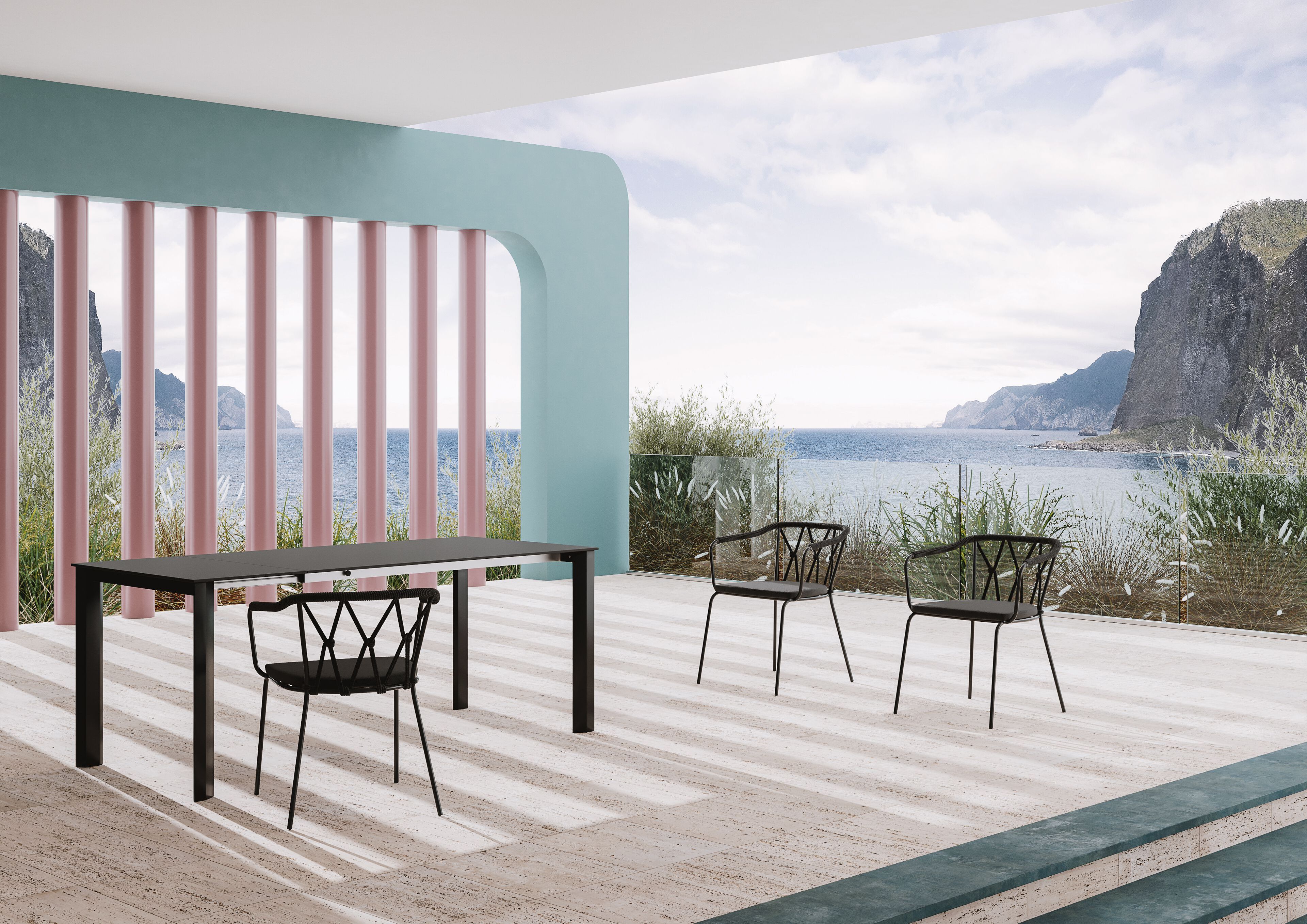 Раздвижной прямоугольный стол из ламината ALMA DESIGN GRANDANGOLO ARCH-00041662 - Вид №8