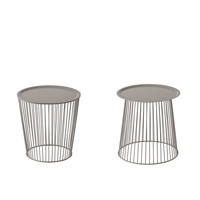 Noodle 1081 Журнальный столик со стальной рамой. Версия H 42/43 см. Столешница из листовой стали Ø 42. Et al. Noodle