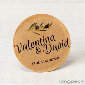 X441 PERS. 36 Индивидуальные стикеры «оливковый филиал» Dekoraniaevents Bodas