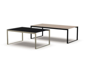 Прямоугольный журнальный столик из хрусталя