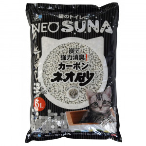 ПР0044250 Наполнитель для кошачьего туалета комкующийся, с активированным углем 6л NEO LOO LIFE