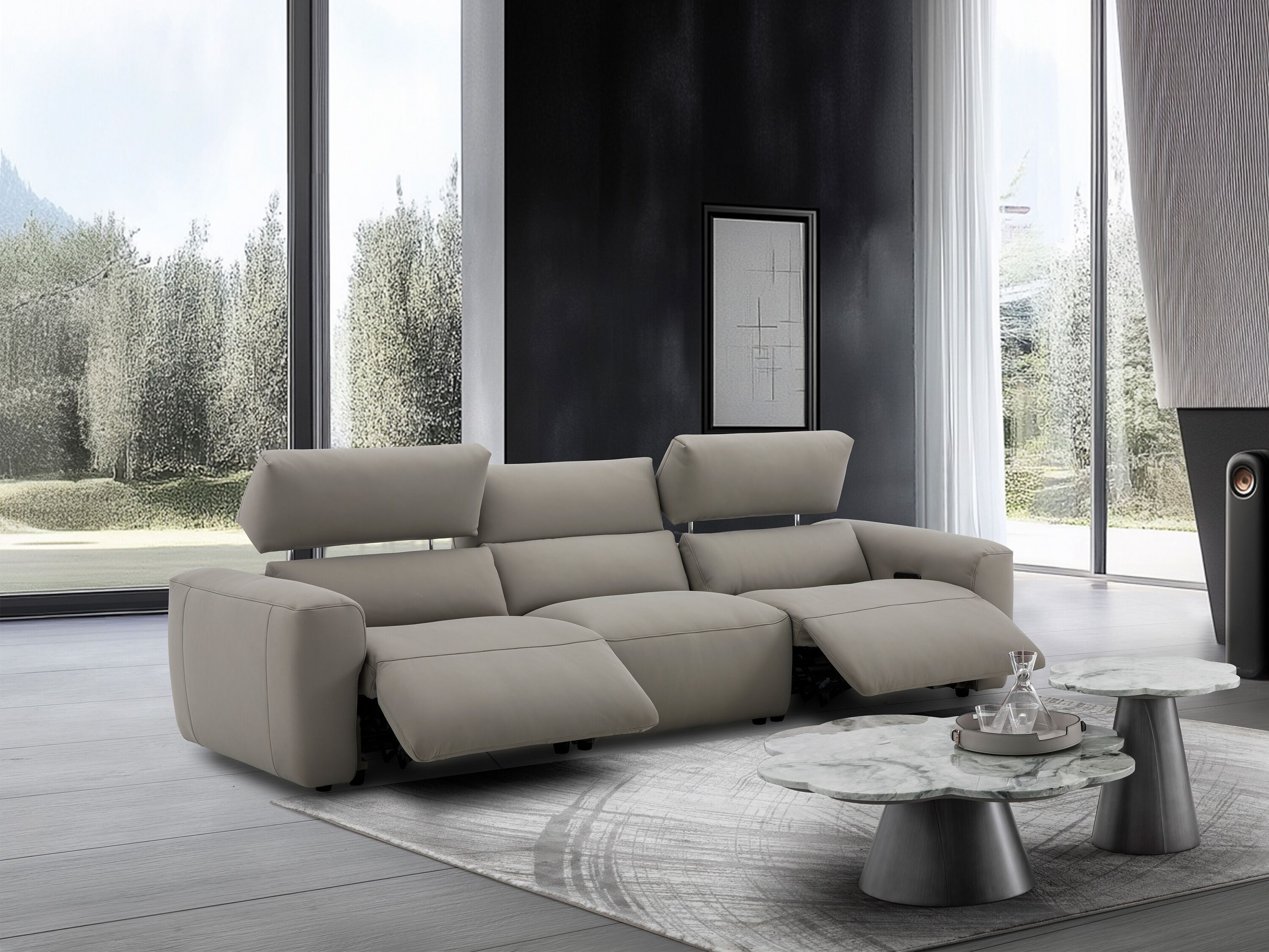 Кожаный диван с электроприводом CAMPO DE' FIORI EDEN ARCH-00062800 - Вид №3