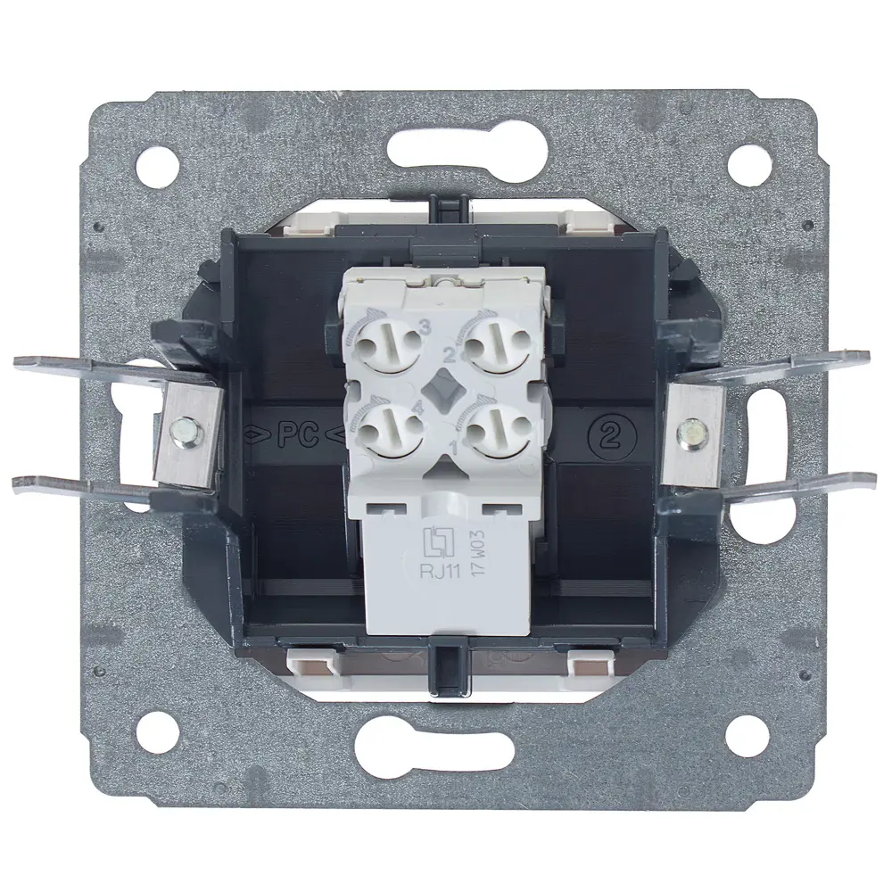 Телефонная розетка встраиваемая Legrand Cariva RJ11, цвет белый 11648478 STLM-2151617 - Вид №3