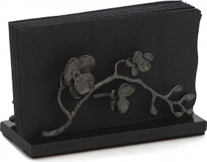 10542004 Michael Aram Подставка для салфеток Michael Aram Чёрная орхидея 20см, гранит (чёрная) Гранит