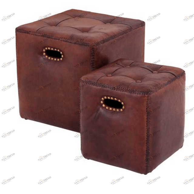 Пуф The Pierre Eichholtz коричневый EICHHOLTZ ДИЗАЙНЕРСКИЕ, EICHHOLTZ 061285 Коричневый 